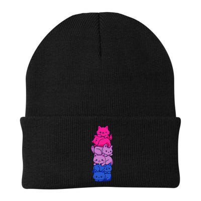 Bi Pride Cat LGBT Bisexual Flag Cute Kawaii Cats Pile Gift Beanie
