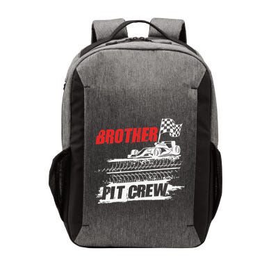 Brother Pit Crew Car Racing Checkered Flag Racer Matching Vector Backpack