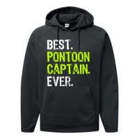 Best Pontoon Captain Ever | Pontoon Boat Performance Fleece Hoodie