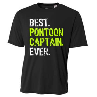 Best Pontoon Captain Ever | Pontoon Boat Cooling Performance Crew T-Shirt