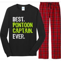 Best Pontoon Captain Ever | Pontoon Boat Long Sleeve Pajama Set