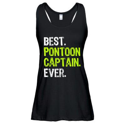 Best Pontoon Captain Ever | Pontoon Boat Ladies Essential Flowy Tank