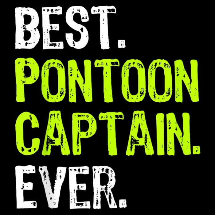 Best Pontoon Captain Ever | Pontoon Boat Flat Bill Trucker Hat