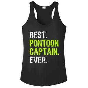 Best Pontoon Captain Ever | Pontoon Boat Ladies PosiCharge Competitor Racerback Tank