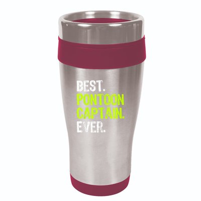 Best Pontoon Captain Ever | Pontoon Boat 16oz Travel Tumbler