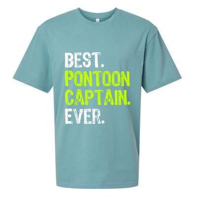 Best Pontoon Captain Ever | Pontoon Boat Sueded Cloud Jersey T-Shirt