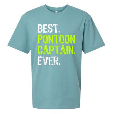 Best Pontoon Captain Ever | Pontoon Boat Sueded Cloud Jersey T-Shirt