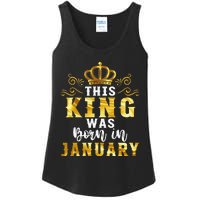 Birthday Party Celebration This King Was Born In January Ladies Essential Tank