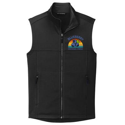 Blueberry Picking Crew Cute Family Blueberries Summer Fruit Collective Smooth Fleece Vest