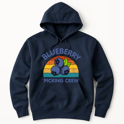 Blueberry Picking Crew Cute Family Blueberries Summer Fruit Hoodie