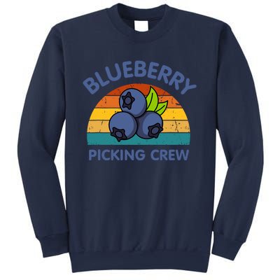 Blueberry Picking Crew Cute Family Blueberries Summer Fruit Sweatshirt