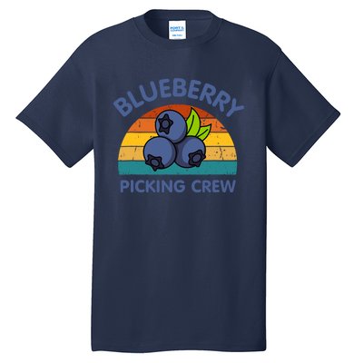 Blueberry Picking Crew Cute Family Blueberries Summer Fruit Tall T-Shirt