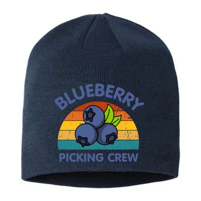 Blueberry Picking Crew Cute Family Blueberries Summer Fruit Sustainable Beanie
