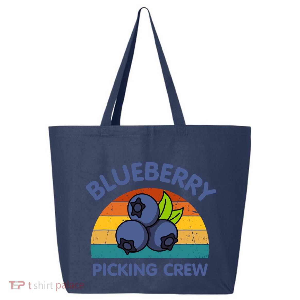 Blueberry Picking Crew Cute Family Blueberries Summer Fruit 25L Jumbo Tote