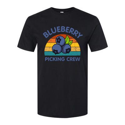 Blueberry Picking Crew Cute Family Blueberries Summer Fruit Softstyle® CVC T-Shirt