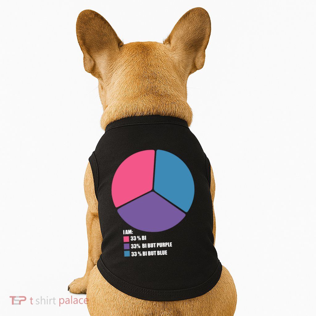 Bisexual Pie Chart Bisexual Pride Doggie Tank
