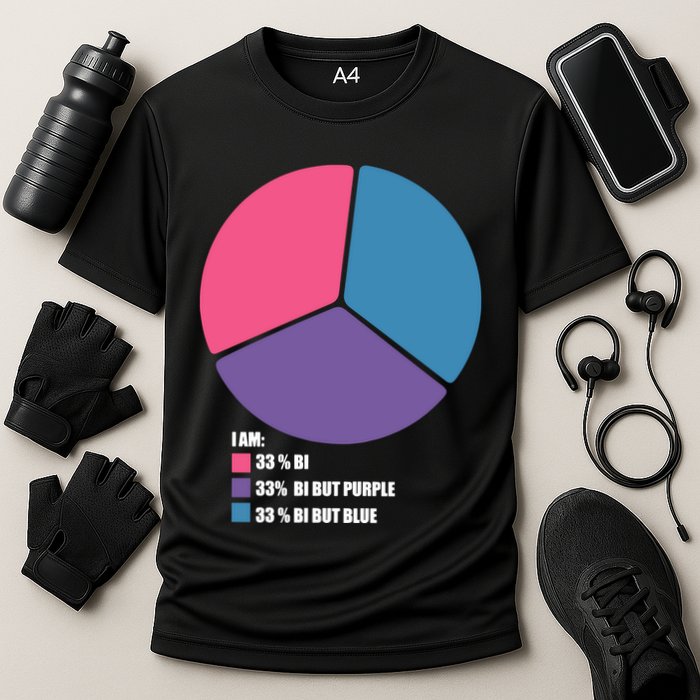 Bisexual Pie Chart Bisexual Pride Performance Shirt