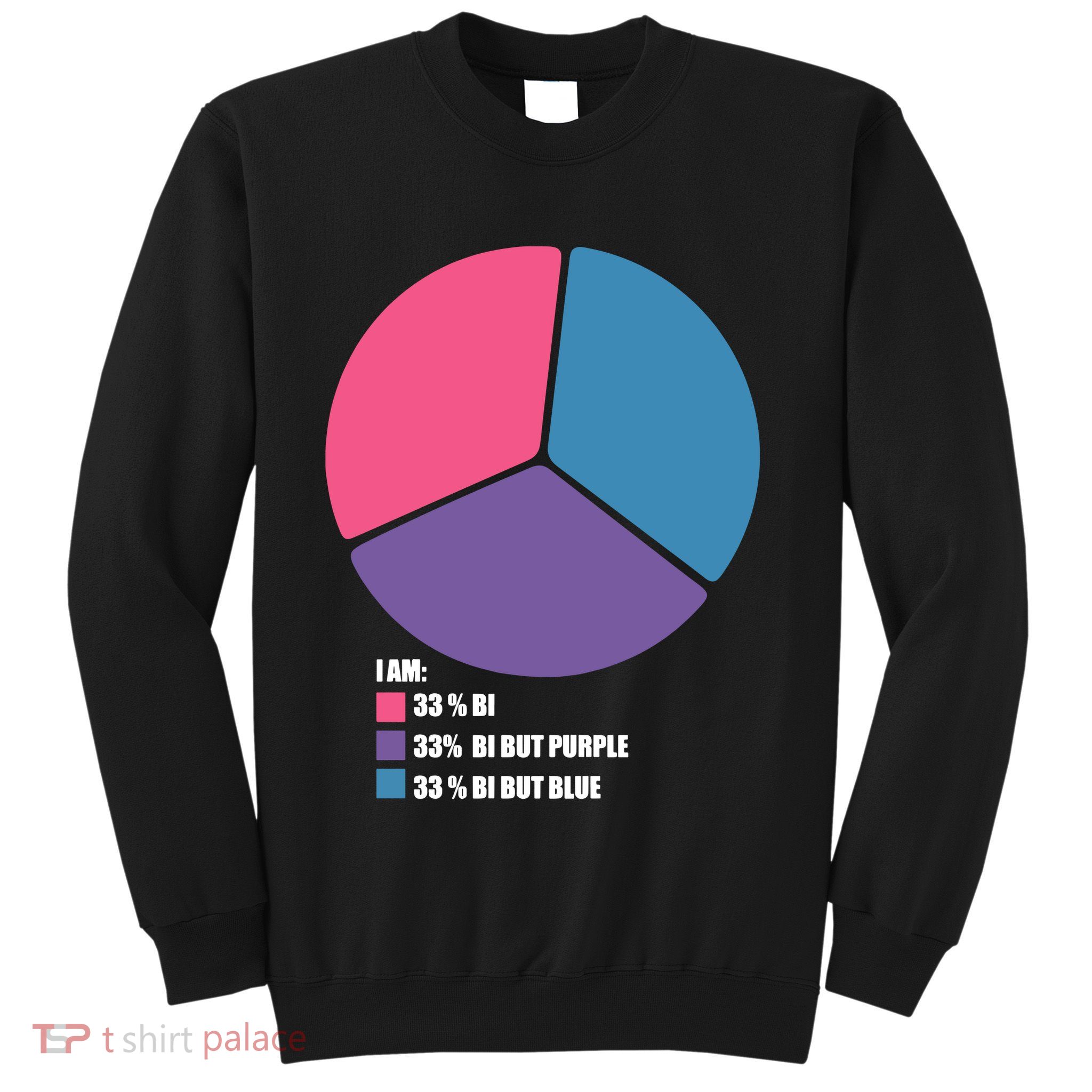 Bisexual Pie Chart Bisexual Pride Sweatshirt