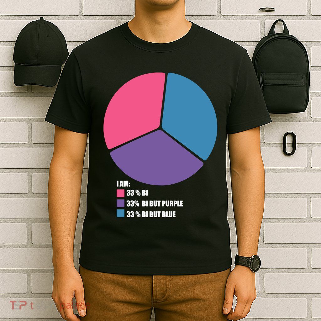 Bisexual Pie Chart Bisexual Pride T-Shirt