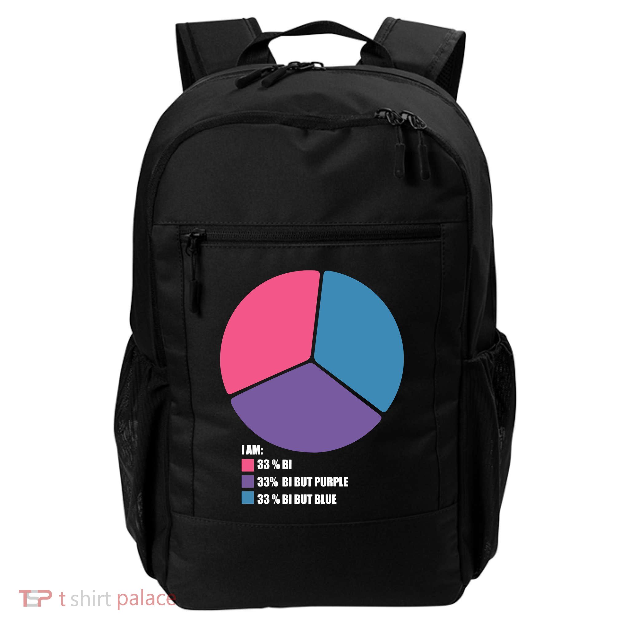 Bisexual Pie Chart Bisexual Pride Backpack