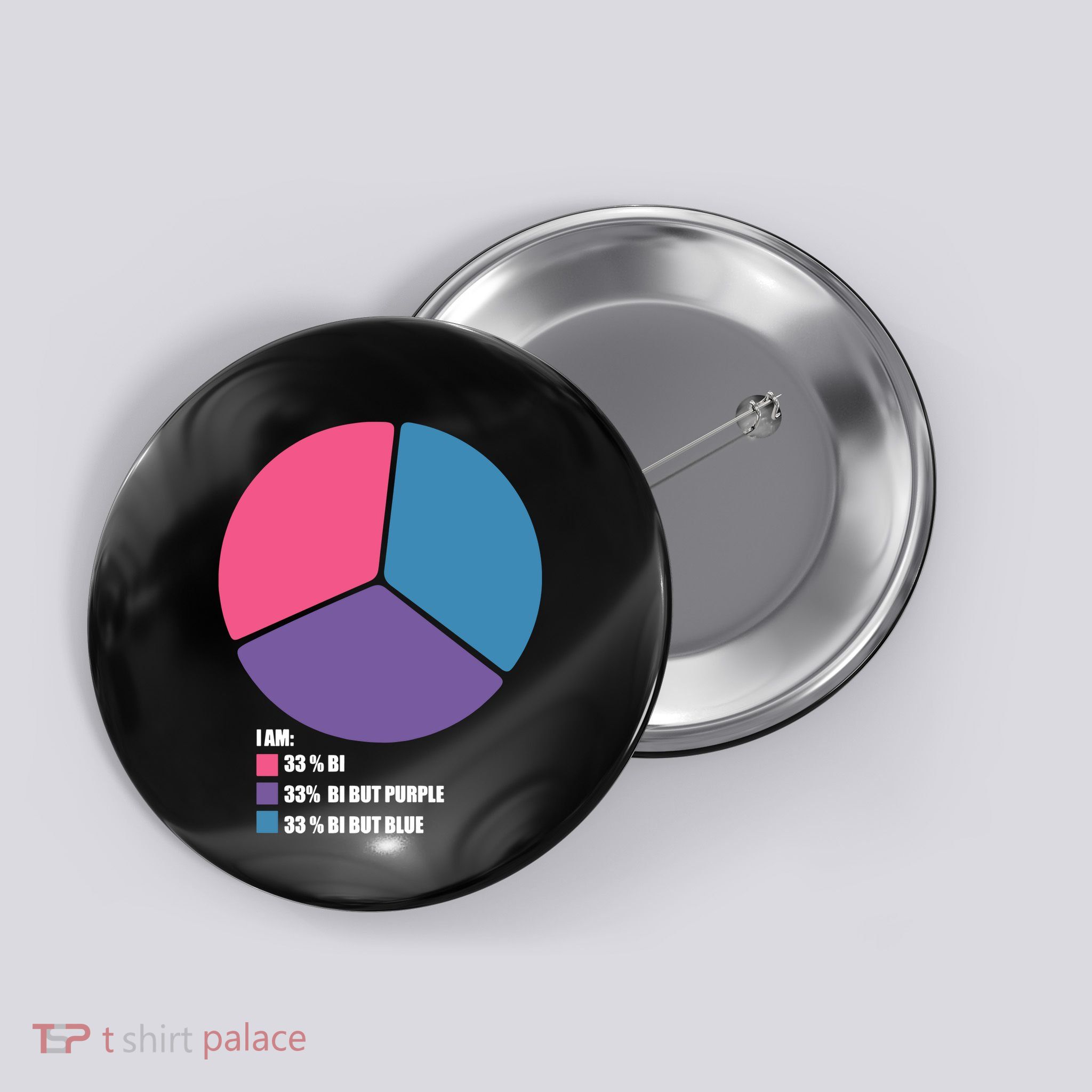 Bisexual Pie Chart Bisexual Pride Button