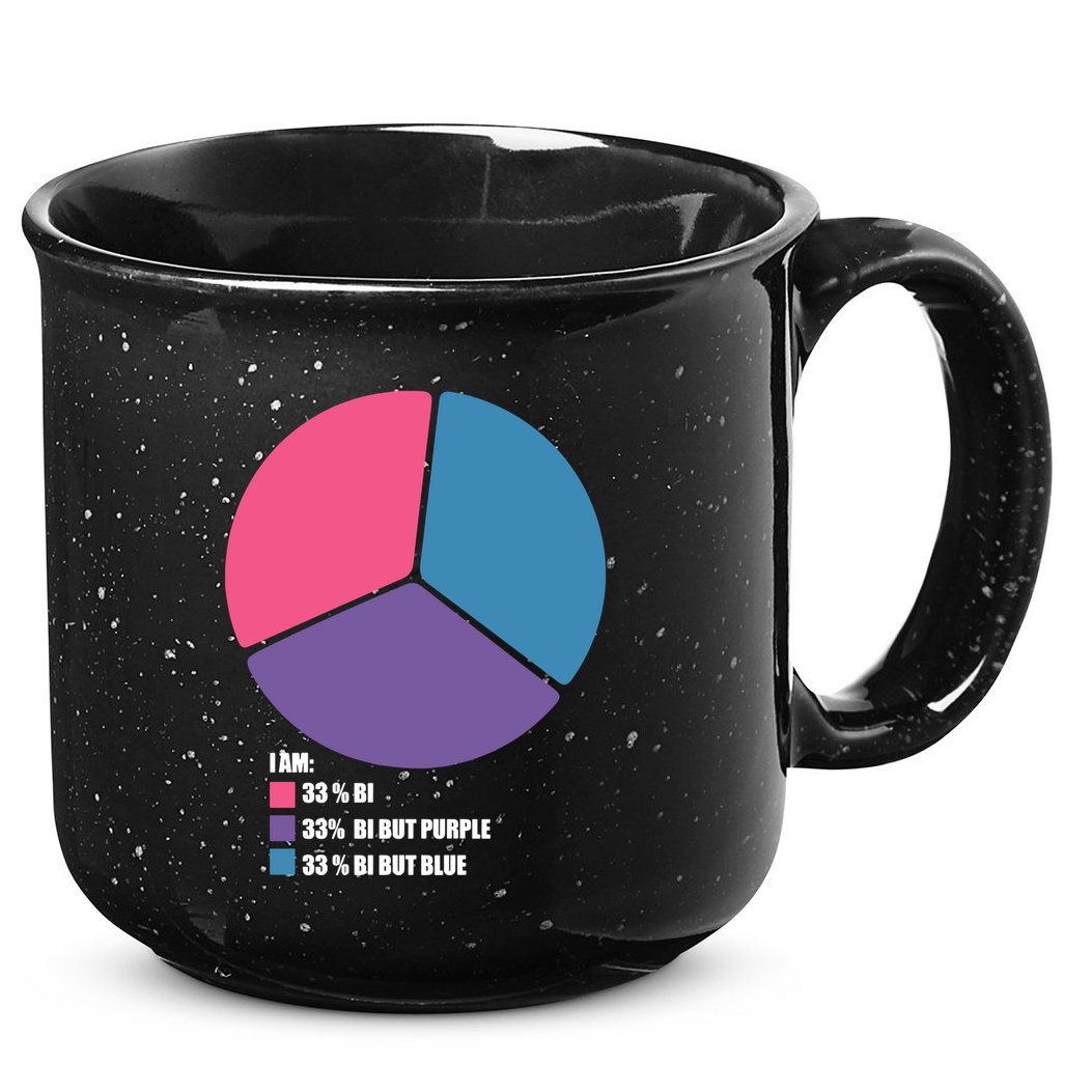 Bisexual Pie Chart Bisexual Pride 15oz Campfire Ceramic Mug