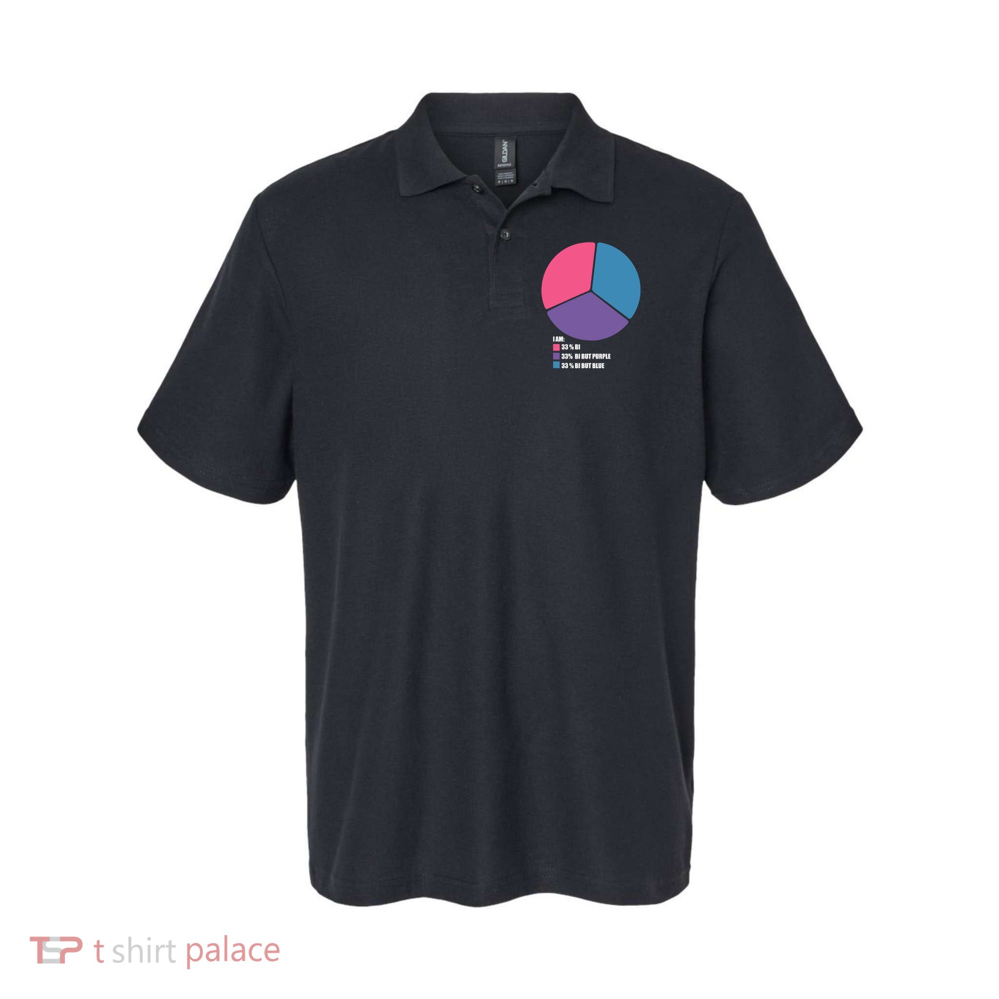 Bisexual Pie Chart Bisexual Pride Polo