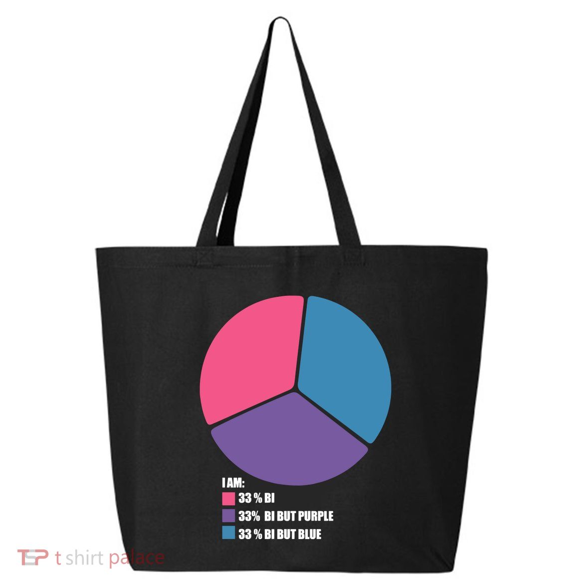 Bisexual Pie Chart Bisexual Pride 25L Jumbo Tote
