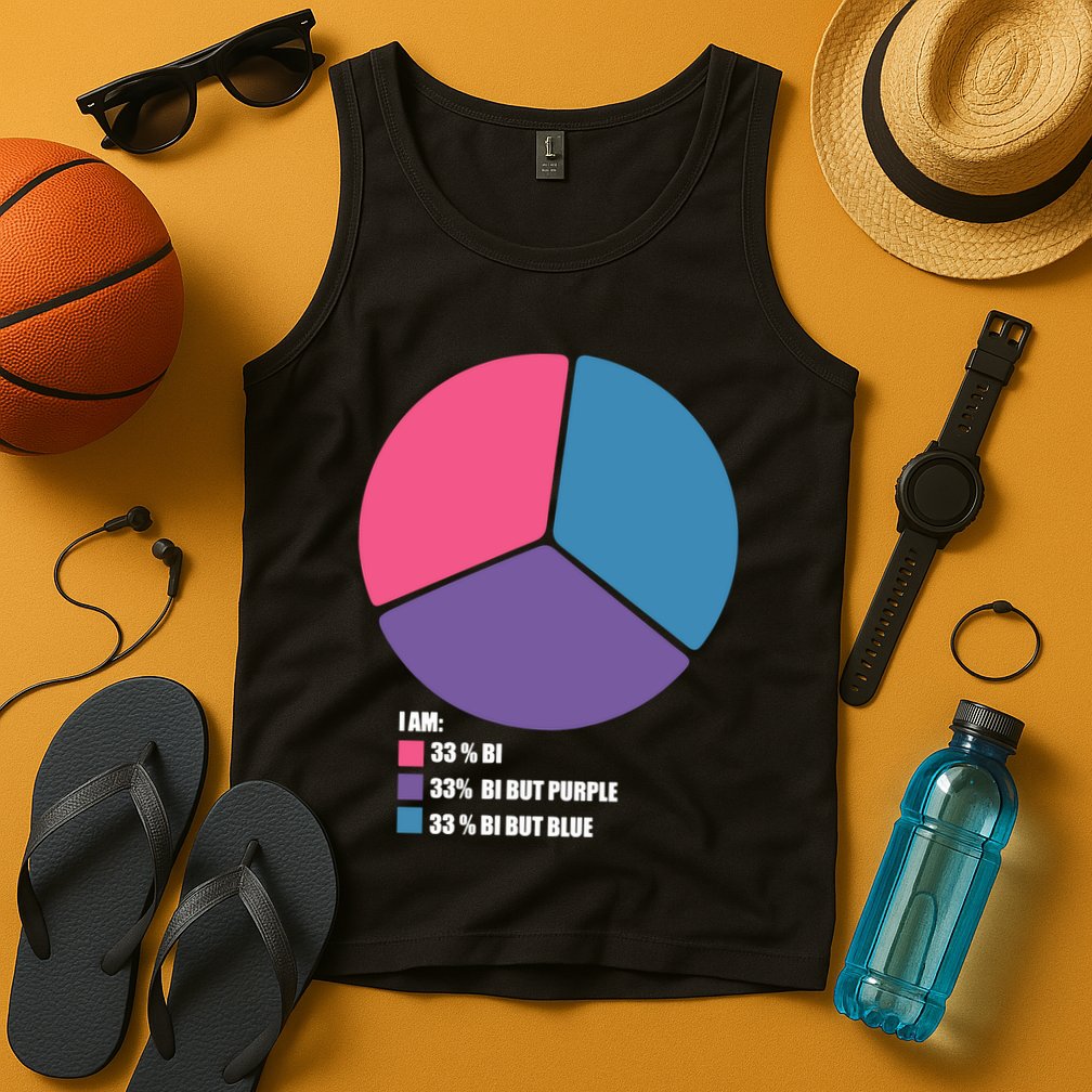 Bisexual Pie Chart Bisexual Pride Tank Top