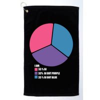 Bisexual Pie Chart Bisexual Pride Golf Towel