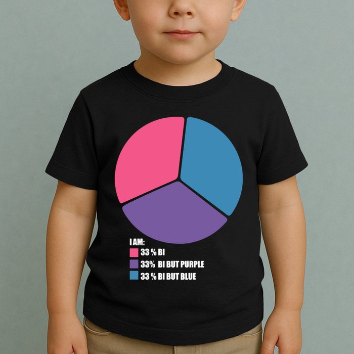 Bisexual Pie Chart Bisexual Pride Toddler T-Shirt