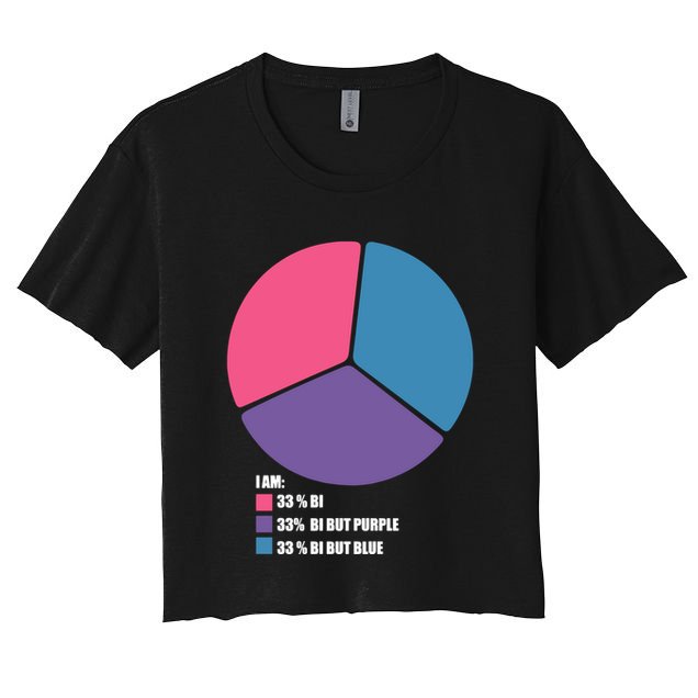Bisexual Pie Chart Bisexual Pride Crop Top