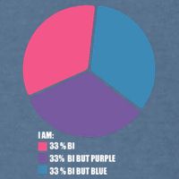 Bisexual Pie Chart Bisexual Pride Garment-Dyed Sweatshirt
