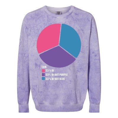 Bisexual Pie Chart Bisexual Colorblast Crewneck Sweatshirt