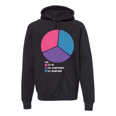 Bisexual Pie Chart Bisexual Premium Hoodie