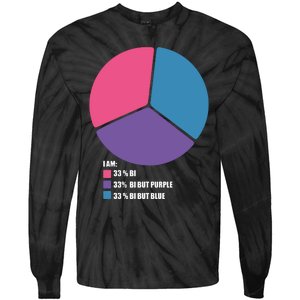 Bisexual Pie Chart Bisexual Tie-Dye Long Sleeve Shirt