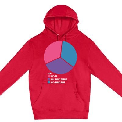 Bisexual Pie Chart Bisexual Premium Pullover Hoodie