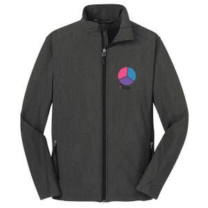 Bisexual Pie Chart Bisexual Core Soft Shell Jacket