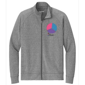 Bisexual Pie Chart Bisexual Stretch Full-Zip Cadet Jacket