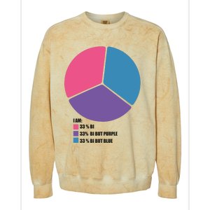 Bisexual Pie Chart Bisexual Colorblast Crewneck Sweatshirt