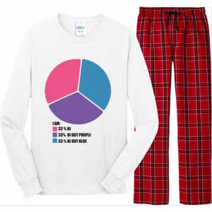 Bisexual Pie Chart Bisexual Long Sleeve Pajama Set