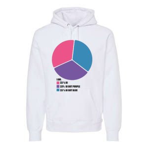 Bisexual Pie Chart Bisexual Premium Hoodie