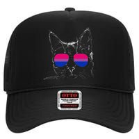 Bi Pride Cat Bisexual LGBT Subtle Pride High Crown Mesh Back Trucker Hat