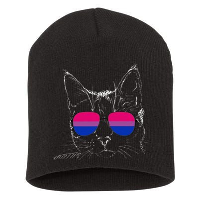 Bi Pride Cat Bisexual LGBT Subtle Pride Short Acrylic Beanie