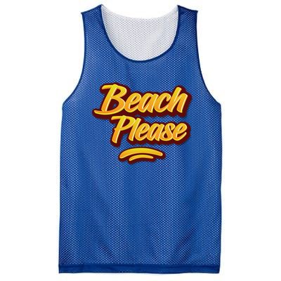 Beach Please Cool Gift Mesh Reversible Basketball Jersey Tank