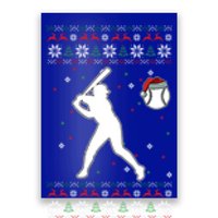 Baseball Player Christmas Cool Ugly Xmas Pajama Cute Gift Poster