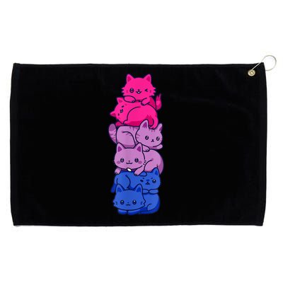 Bi Pride Cat LGBT Bisexual Flag Cute Kawaii Cats Pile Grommeted Golf Towel