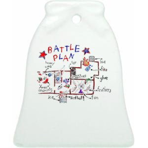 Battle Plan Christmas Home Hand Dawn Alone Xmas Ceramic Bell Ornament