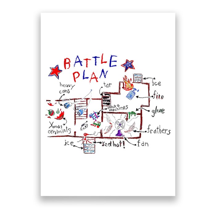 Battle Plan Christmas Home Hand Dawn Alone Xmas Poster