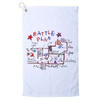 Battle Plan Christmas Home Hand Dawn Alone Xmas Platinum Collection Golf Towel